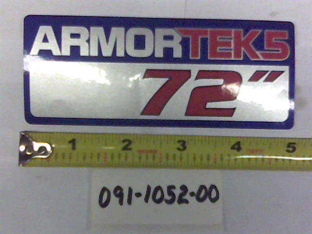 091-1052-00 - 72" ARMORTEK Deck Decal | Free Shipping Over $100