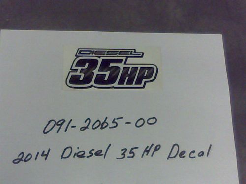 091-2065-00 - 2014 Diesel Z35hp Decal | Free Shipping Over $100
