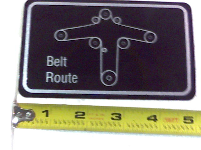 091-3309-00 - Deck Belt Route Decal