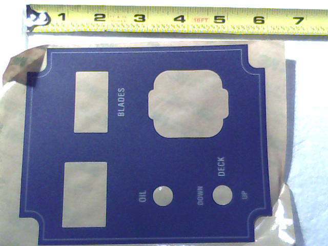 091-3500-00 - Control Panel Decal - 2006 Pup