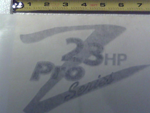 091-5404-00 - 23hp Z Pro Series Decal