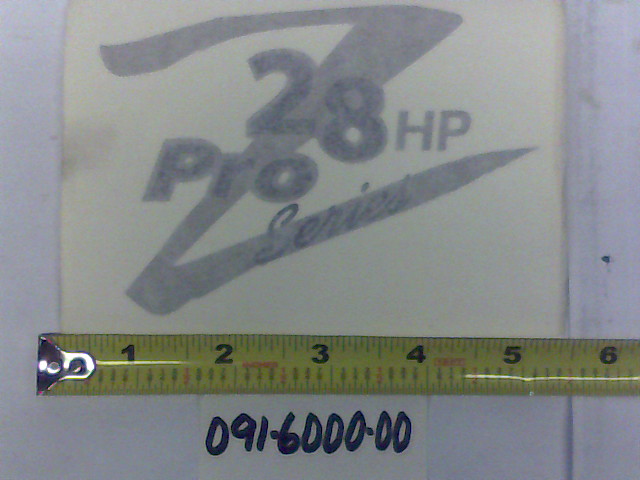 091-6000-00 - Z28 Mini Decal - Hood - Diesel | Free Shipping Over $100