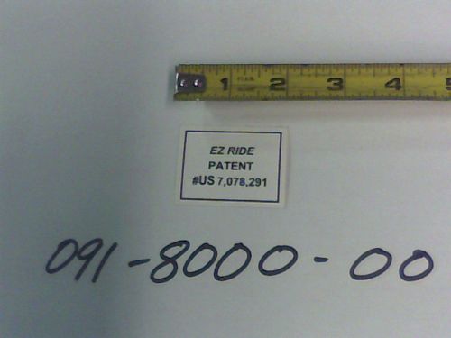 091-8000-00 - EZ Ride Patent Decal | Free Shipping Over $100
