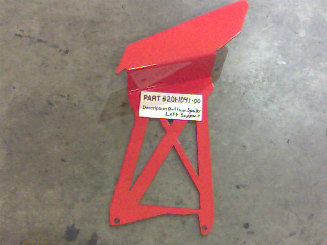 201-1041-00 - Outlaw Spoiler Support Left XP suspension