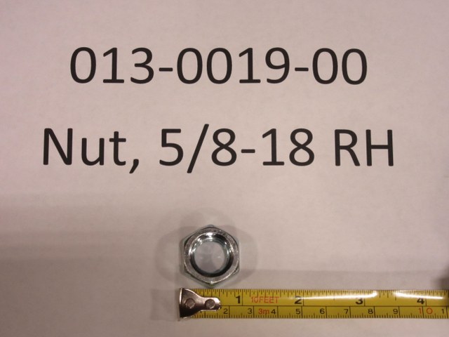 013-0019-00 - Nut, 5/8-18 RH