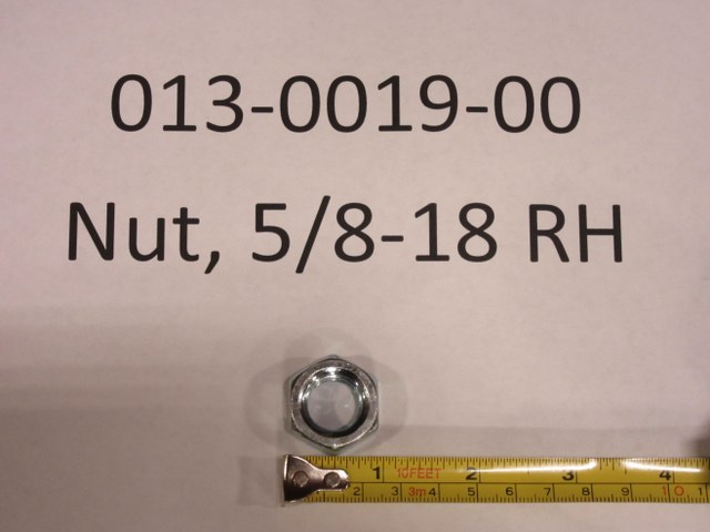 013-0019-00 - Nut, 5/8-18 RH | Free Shipping Over $100