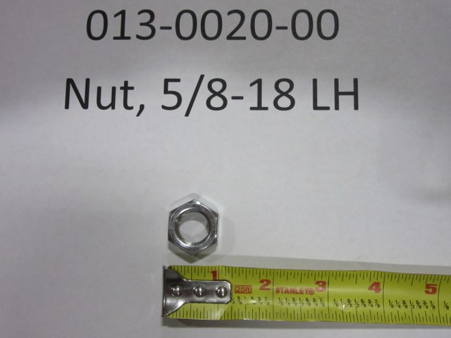 013-0020-00 - Nut, 5/8-18 LH | Free Shipping Over $100