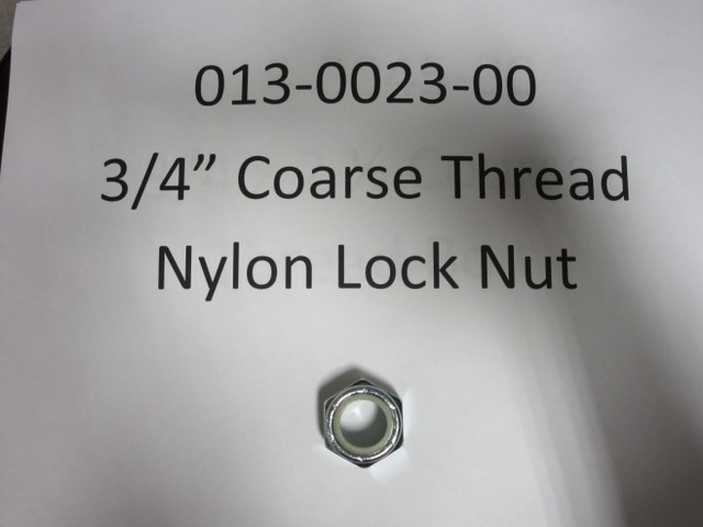 013-0023-00 - 3/4" Course Thread Nylon Lock Nut