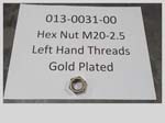 013-0031-00 - Hex Nut M20-2.5 LH | Free Shipping Over $100