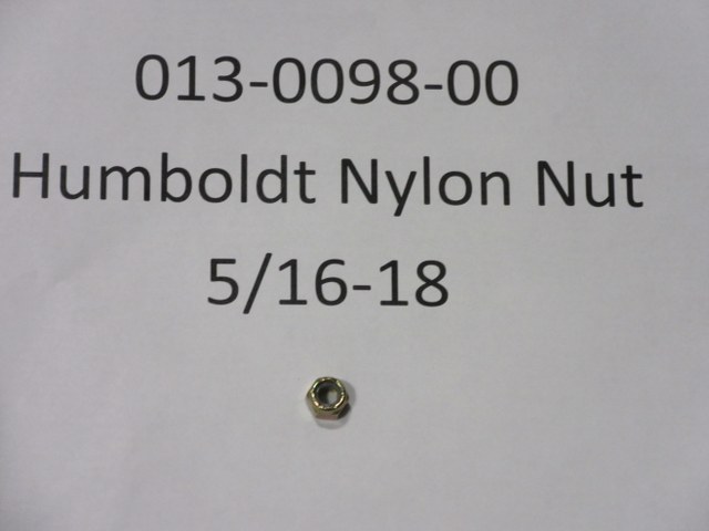 013-0098-00 - Humboldt Nylon Nut 5/16-18