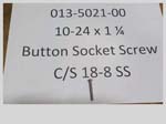 013-5021-00 10-24 x 1-1/4 Button Socket  | Free Shipping Over $100