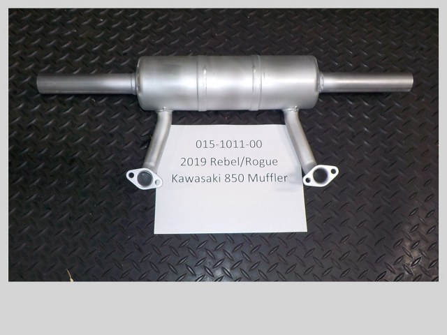 015-1011-00 - 2019 - 2022 Rebel/Rogue Kawasaki 850 Muffler Catalytic Combustion # 583605- MUF1418 REV