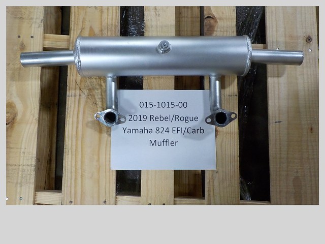 015-1015-00 - 2019 - 2022 Rebel/Rogue Yamaha 824 EFI/Carb Muffler Catalytic Combustion # 582984-MUF17