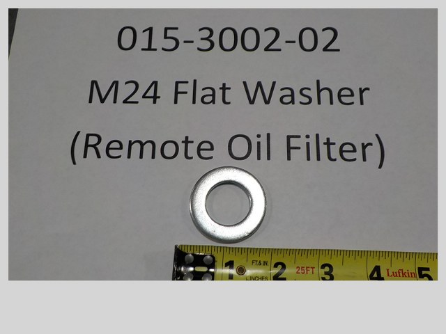 015-3002-02 - M24 Flat Washer Zinc for Remote Oil Filter Kit 37HP EFI Vanguard Horiz