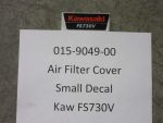015-9049-00 -  Air Filter Cover Decal  | Free Shipping Over $100