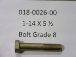 018-0026-00 - 1-14 X 5 1/2  BOLT GR 8 | Free Shipping Over $100