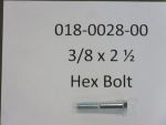 018-0028-00 - 3/8x2 1/2" Hex Bolt