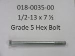 018-0035-00 - 1/2-13 x 7 1/2  Hex Bolt