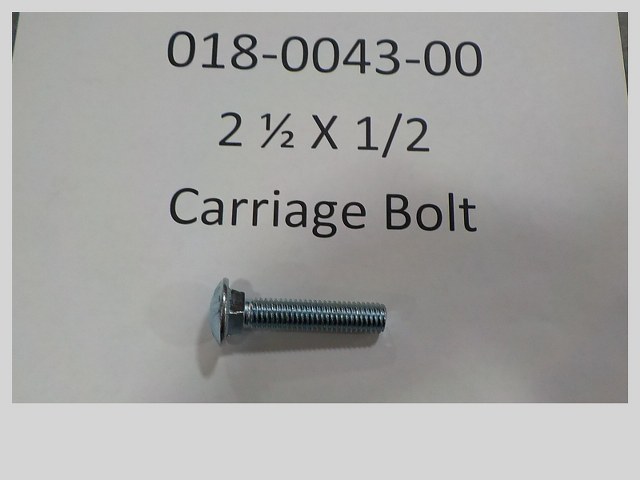 018-0043-00 - 2 1/2 X 1/2 Carriage Bolt