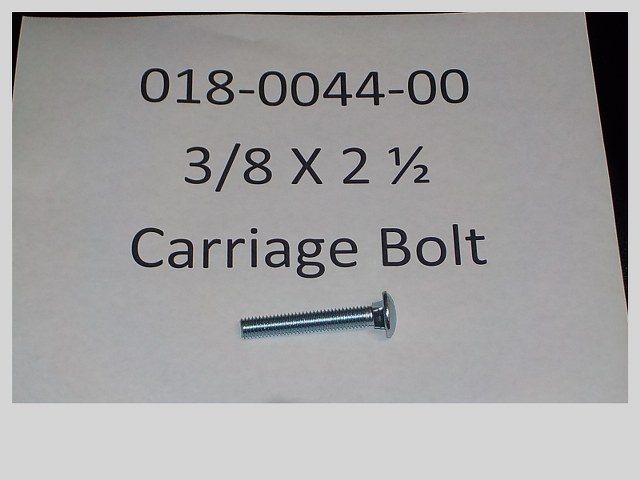 018-0044-00 - 3/8 x 2 1/2 Carriage Bolt