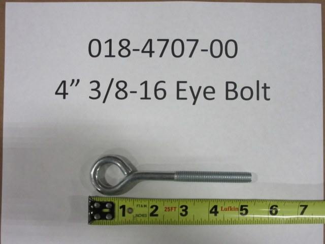 018-4707-00 - 4" 3/8-16 Eye Bolt