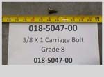 018-5047-00 - 3/8 x 1 Carriage Bolt Grade 8 | Free Shipping Over $100