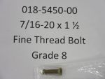 018-5450-00 - 7/16-20 x 1 1/2 Fine Thread Bolt Gr8