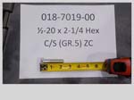 018-7019-00 - 1/2-20 X 2-1/4 Hex C/S | Free Shipping Over $100