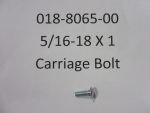 018-8065-00 - 5/16-18 X 1 Carriage Bolt Zinc