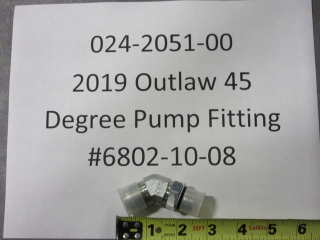 024-2051-00 - 2019-2022 Rogue 45 Degree Pump Fitting # 6802-10-08