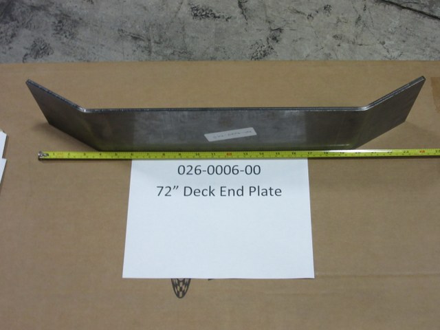 026-0006-00 - 72 Deck End Plate | Free Shipping Over $100
