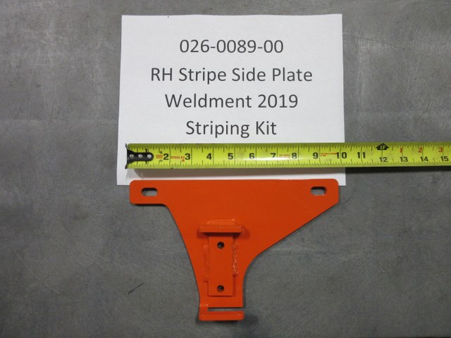 026-0089-00 - RH Stripe Side Plate   | Free Shipping Over $100