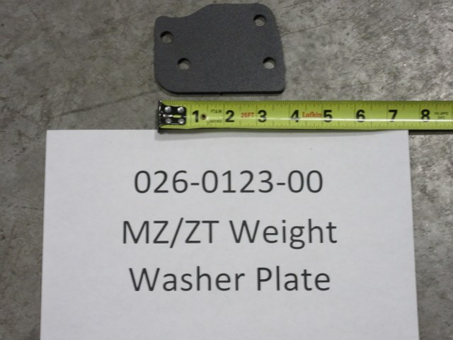 026-0123-00 - MZ/ZT Weight Washer Plate Bagger Component