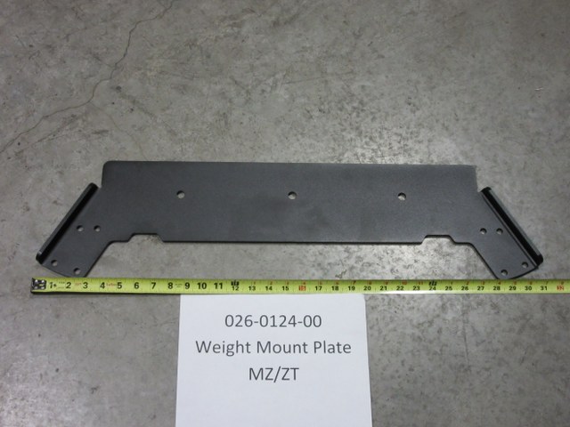 026-0124-00 - MZ/ZT Weight Mount Plate Bagger Component