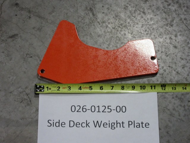 026-0125-00 - Side Deck Weight Plate Bagger Component