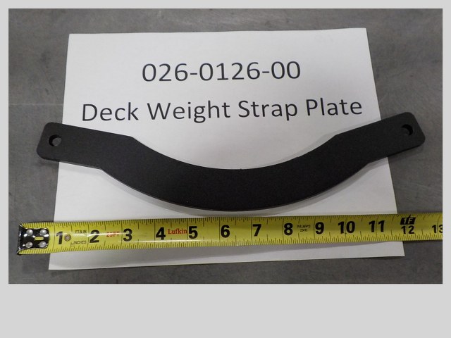 026-0126-00 - Deck Weight Strap Plate Bagger Component