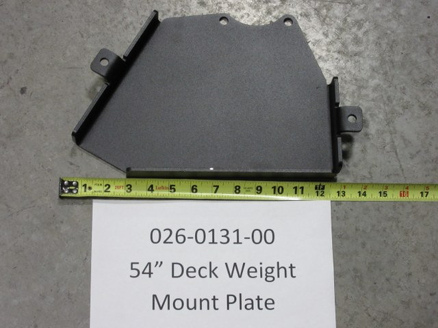 026-0131-00 -Deck Weight Mount Plate  | Free Shipping Over $100