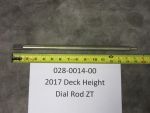 028-0014-00 - Deck Height Dial Rod (See Models Used For Detail)