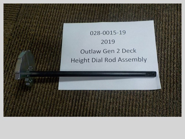 028-0015-19 -  Deck Height Dial Rod Assembly 2019-2021 Rebel, Renegade & Rogue