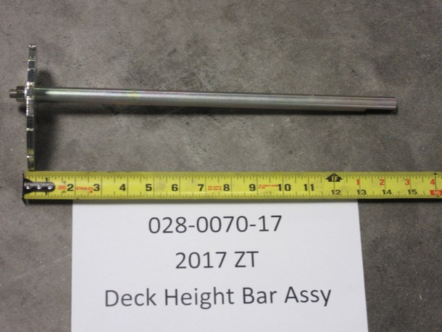 028-0070-17 - Deck Height Bar Assy. (See Models Used On for Details)