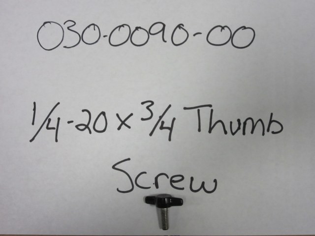 030-0090-00 - 1/4-20 x 3/4 Thumb Screw