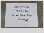030-7051-00 - 1/4-20 x 3/4" Cap Screw | Free Shipping Over $100