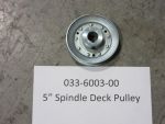 033-6003-00 - 5" Spindle Deck Pulley - DB-80 (without set screw)  (See Models Used On For Details)