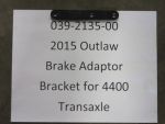 039-2135-00 - Brake Adapter Bracket - 4400 Transaxle (See Models Used On)