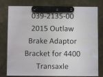 039-2135-00 - Brake Adapter Bracket (4400 Transaxle) 2015-2018 Outlaw/Extreme, 2019-2022  Rebel