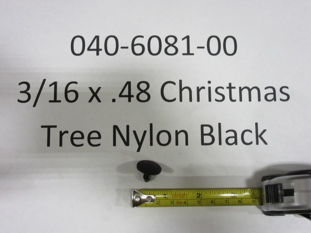 040-6081-00 - 3/16 x.48 Christmas Tree Nylon Black