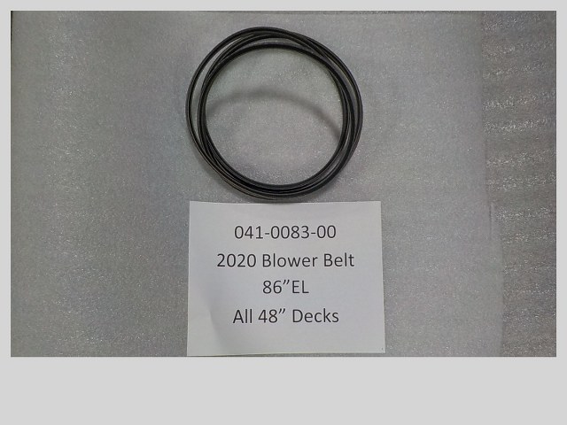 041-0083-00 - 2020 Blower Belt - 86" EL All 48" Decks