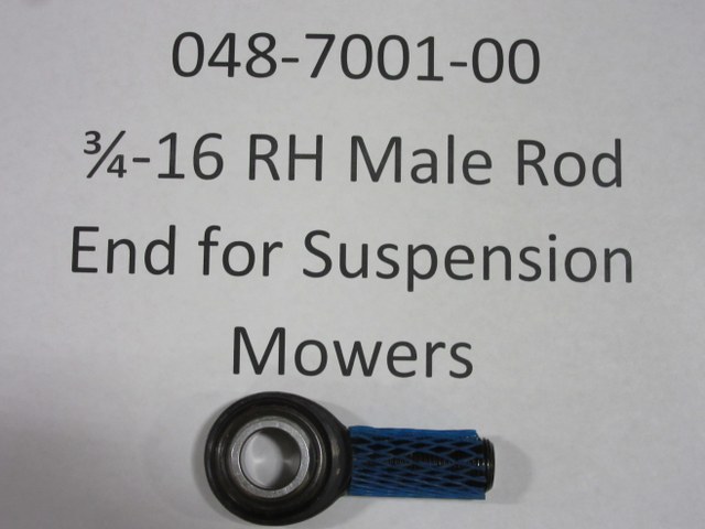 048-7001-00 - 3/4-16 RH Male Rod End for supension mowers -CMX12