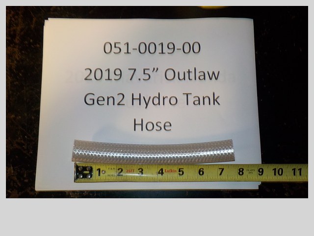 051-0019-00 - 7.5"  Hydro Tank Hose 2019-2022 Rebel