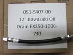 051-5407-00 - 12"  Kawasaki Oil DrainHose | Free Shipping Over $100